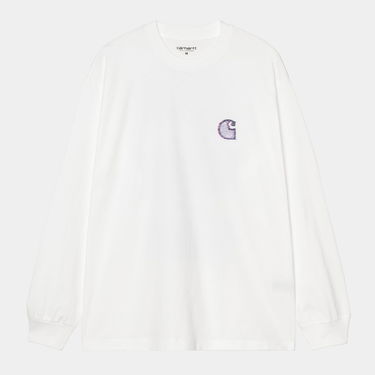 Тениска Carhartt WIP Long Sleeve Mind Your Head T-Shirt Бяло | I035999_7, 0