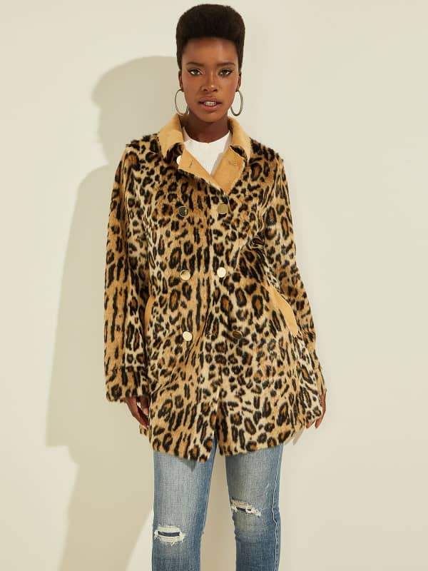 Яке GUESS Reversible Faux Fur Жълто | W1BL60WEAC0, 0