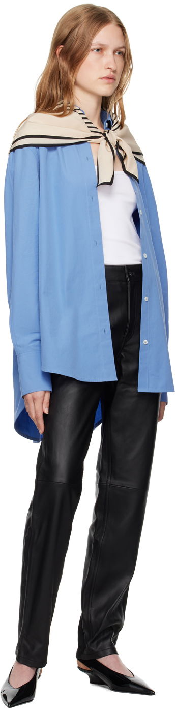 Панталони TOTEME TOTEME Five-Pocket Leather Pants Черно | 244-WRB0229-LE0083, 3