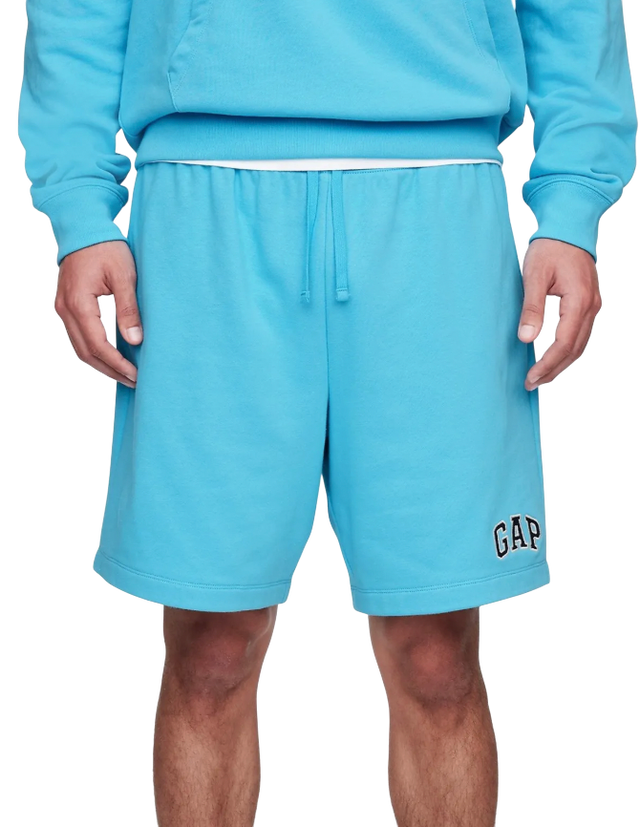 Drawstring Sweat Shorts with Logo