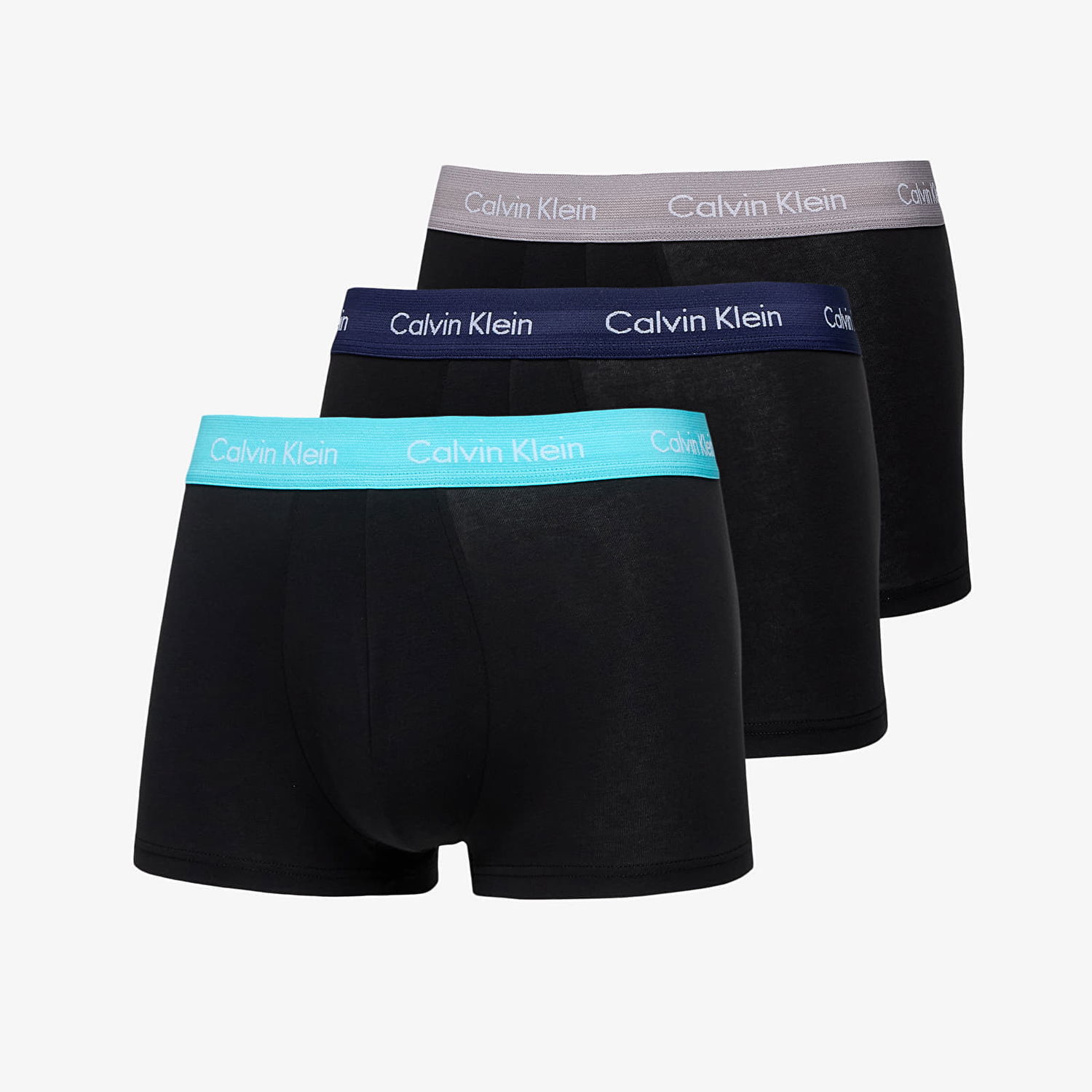 Боксерки CALVIN KLEIN Low Rise Trunk 3-Pack Black Черно | U2664G MXW, 0