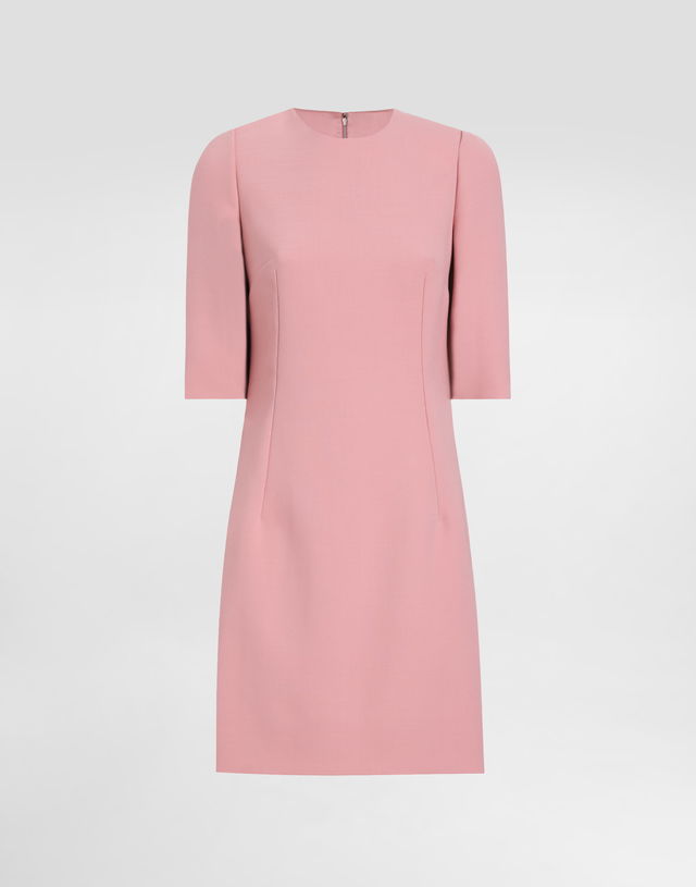 Dolce & Gabbana Wool Crepe Fit-and-Flare Dress
