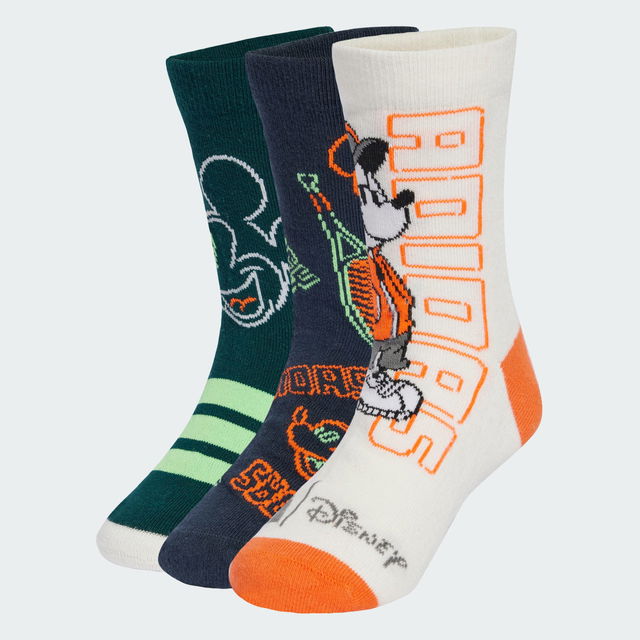 Disney Mickey Mouse Crew Socks 3 Pairs