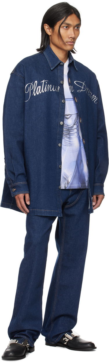 Риза Stella McCartney Dream Denim Shirt Синьо | 6D02643SPH66, 3