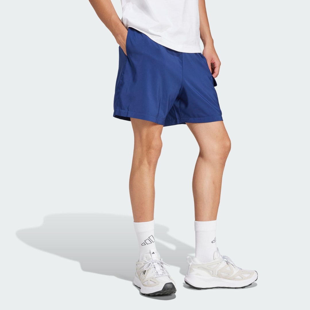 Къси панталони adidas Performance Essentials Small Logo Cargo Shorts with Logo Синьо | JF3532, 1