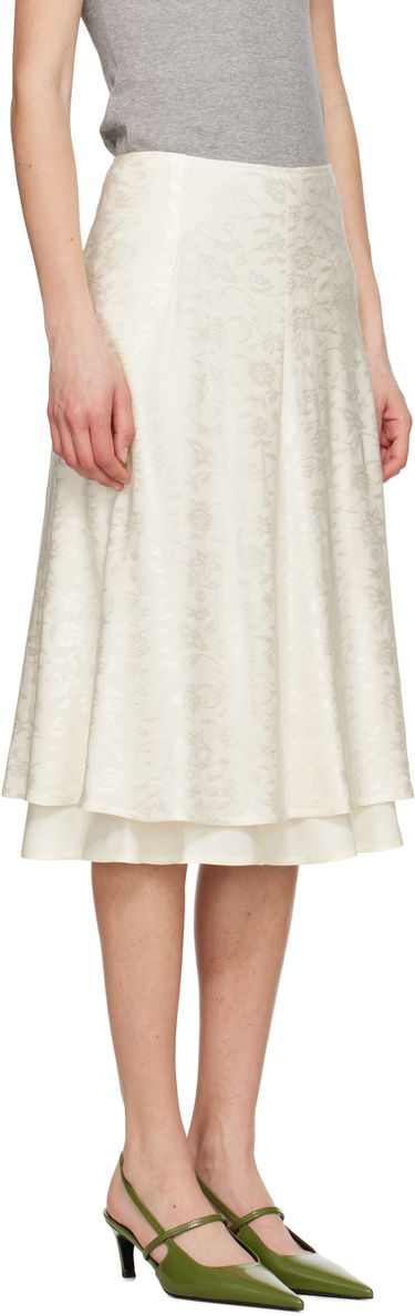 Пола Jil Sander Jil Sander A-Line Midi Skirt Бяло | J03MA0226_J20297, 1