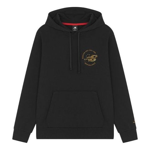 Суитчър New Balance Men's CNY New Year Series Logo Hoodie Черно | AMT21351-BK
