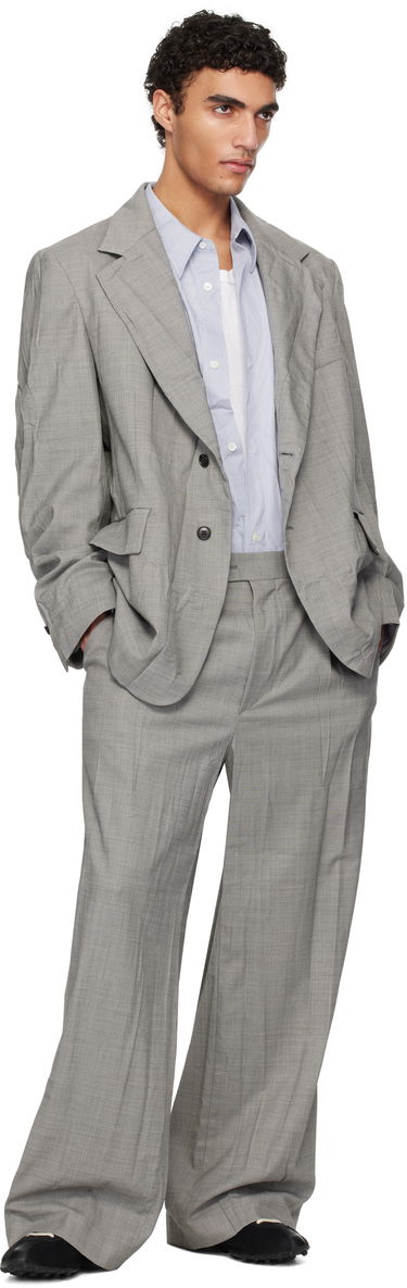 Яке HED MAYNER Hed Mayner Crinkled Blazer Сиво | HMMA15008A-HA150, 3