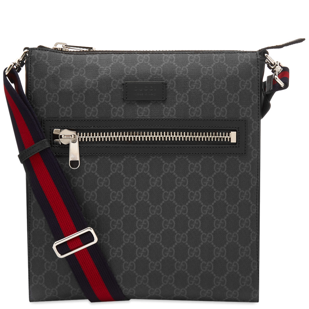 Чанта през рамо Gucci GG Supreme Messenger Bag Черно | 474137-K5RLN-1095, 0