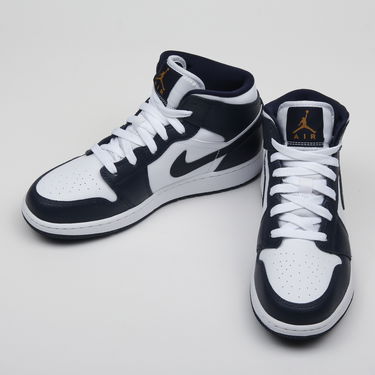 Кецове и обувки Jordan Jordan 1 Mid GS Бяло | 554725-174, 2