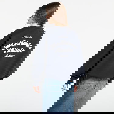 Суитчър New Balance Sweatshirt Linear Heritage Fleece Crew Черно | WT53516BK, 2