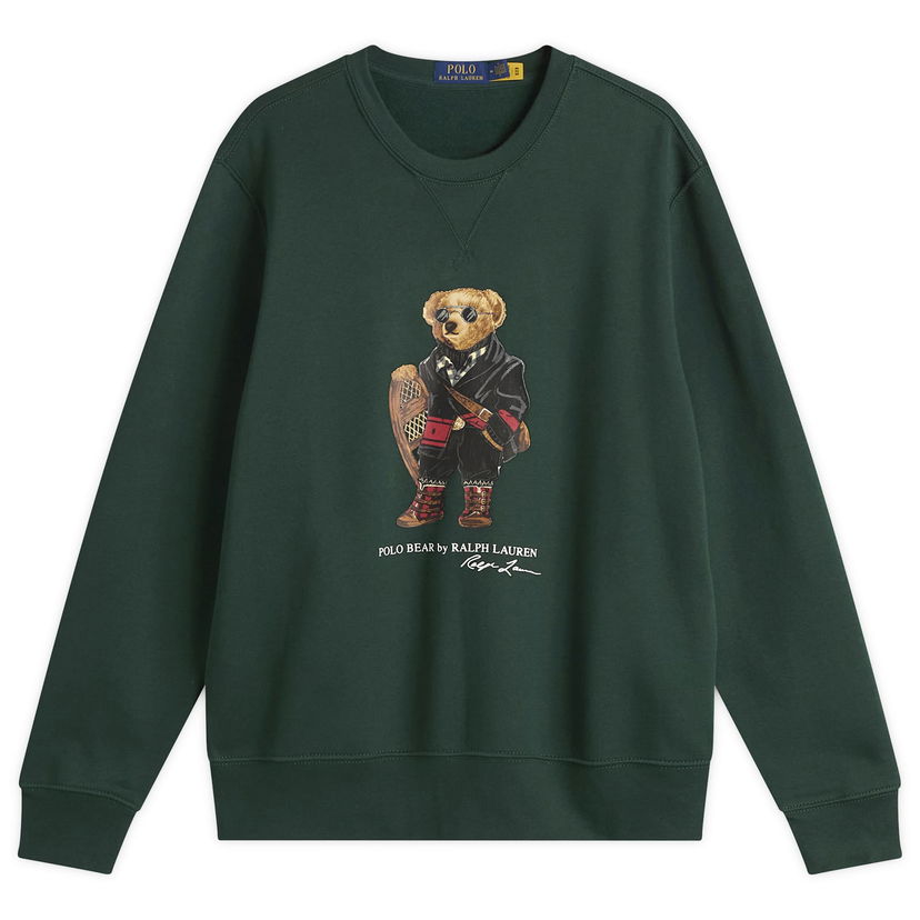 Суитчър Polo by Ralph Lauren Holiday Bear Sweatshirt Зелено | 710981794001-GRN