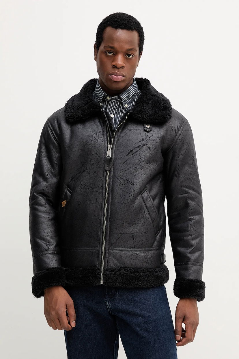 Яке Alpha Industries Alpha Industries B-3 Shearling Jacket Черно | 143106.515