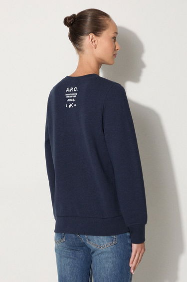 Суитчър A.P.C. Shelley Printed Sweatshirt Синьо | COETM.F27693, 1