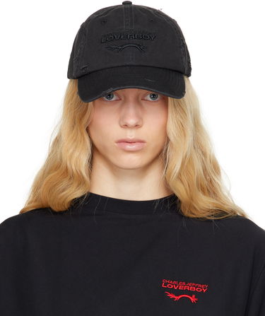 Шапка с козирка Charles Jeffrey Loverboy Charles Jeffrey LOVERBOY Distressed Logo Cap Черно | 54130501, 0
