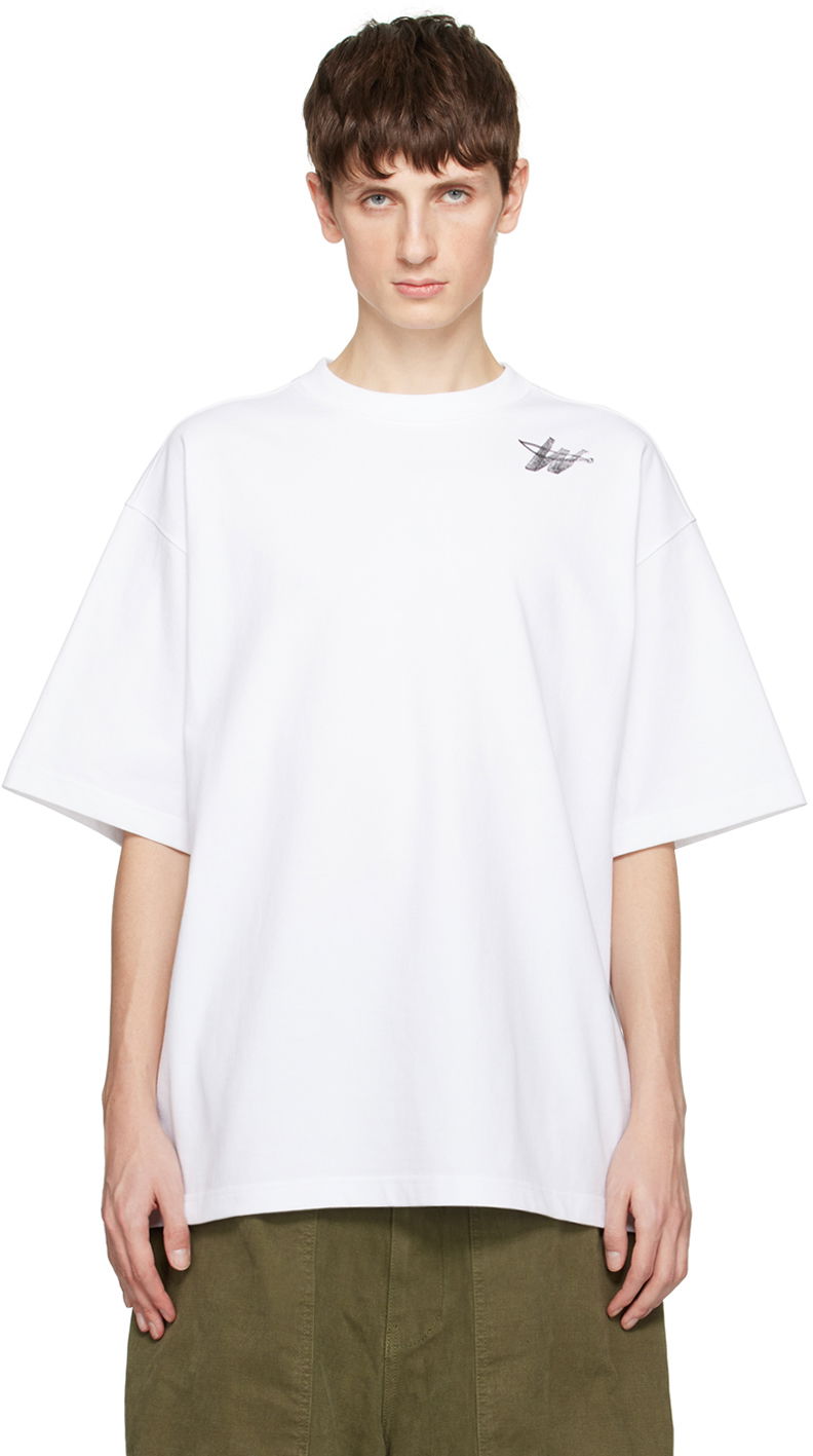 Тениска We11done We11done Printed T-Shirt Бяло | WD-TP6-20-073-U-WH, 0