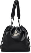 Vivienne Westwood Hilary Drawstring Grained Leather Bucket Bag