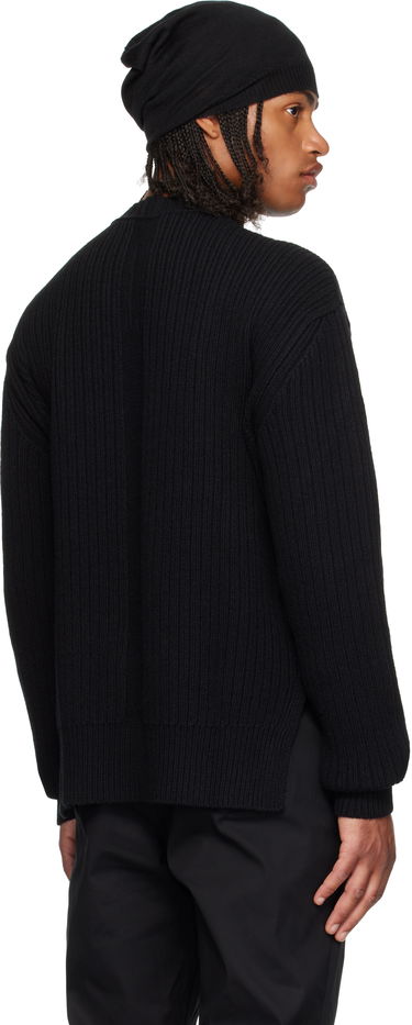 Пуловер Rick Owens Rick Owens Concordians Fisherman Round Neck Sweater Черно | RU02E1649 KWV, 2