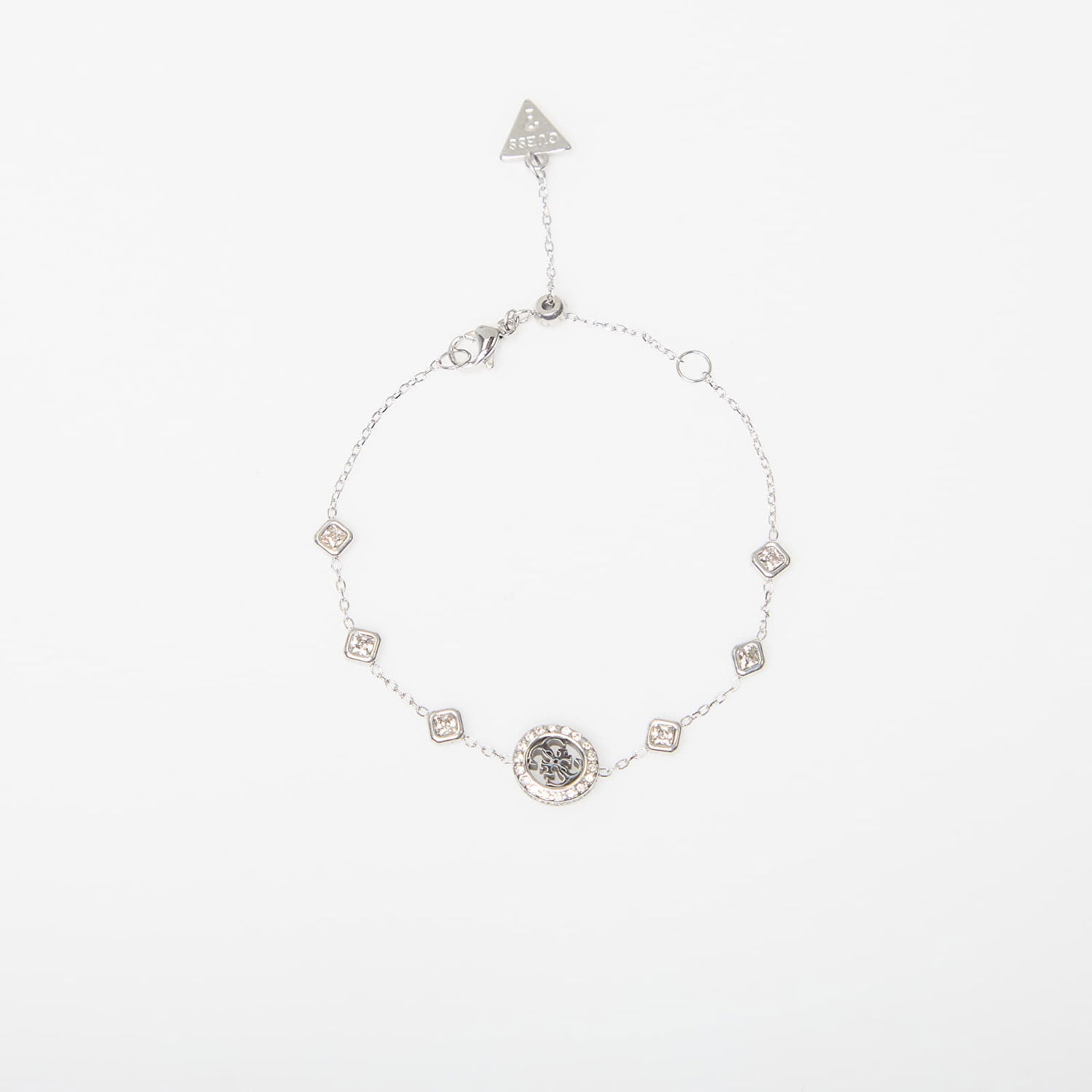 Гривна GUESS 4G Crush Crystal-Set Bracelet Металик | JUBB04156JWRH-SILVER, 0