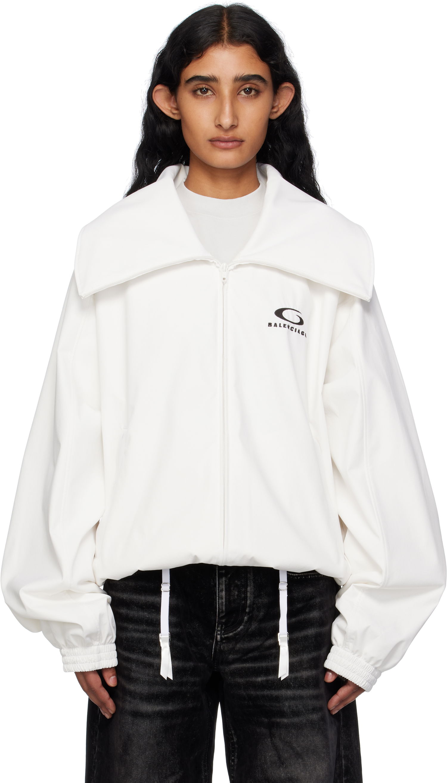 Яке Balenciaga Balenciaga Zip Track Jacket Бяло | 831513TRO31, 0