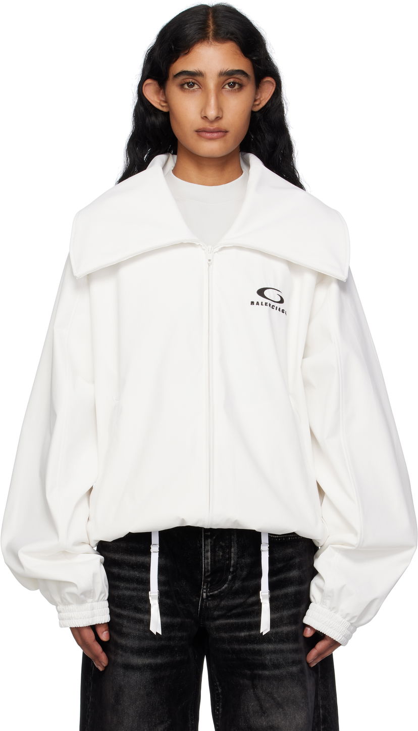 Яке Balenciaga Balenciaga Zip Track Jacket Бяло | 831513TRO31