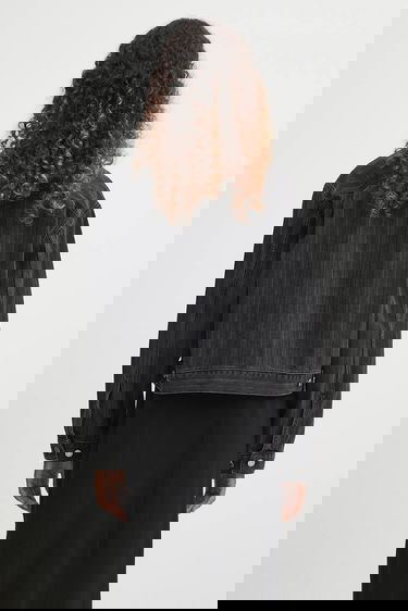 Яке Carhartt WIP Rylan Transitional Oversize Cropped Pinstripe Denim Jacket Черно | I035571.32I06, 2