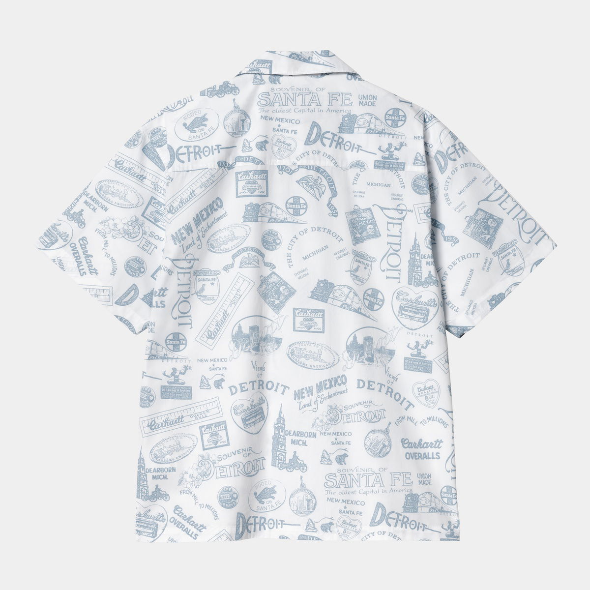 Риза Carhartt WIP Carhartt WIP S/S State Souvenir Shirt Бяло | I034550_9, 1