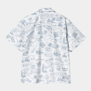 Риза Carhartt WIP Carhartt WIP S/S State Souvenir Shirt Бяло | I034550_9, 1