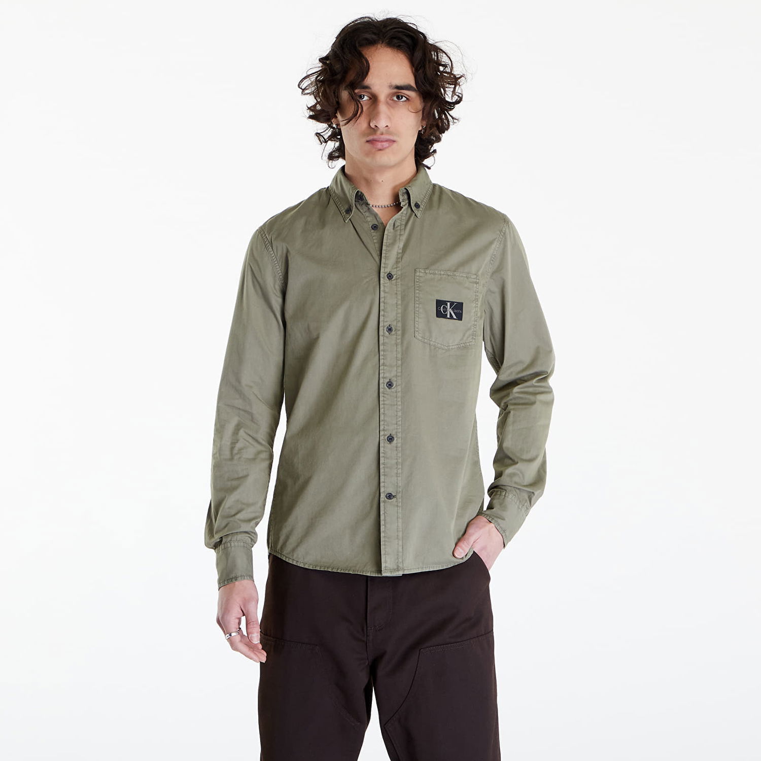 Риза CALVIN KLEIN Regular Shirt Зелено | J30J325772 LDY, 0