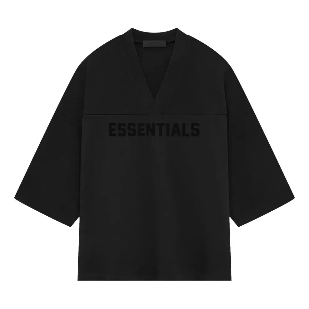 Тениска Fear of God Essentials Heavy Jersey Football T-Shirt Черно | 125SP244104F, 0
