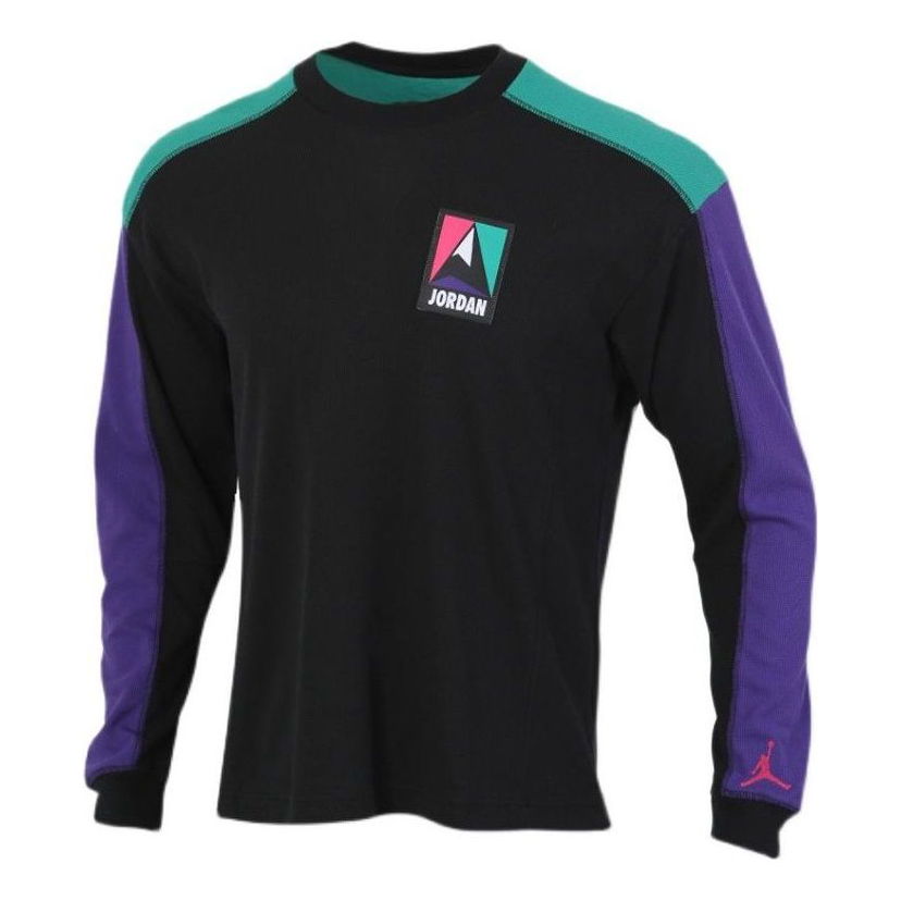 Пуловер Jordan Jordan Winter Utility Colorblock Long Sleeve T-Shirt Черно | CT3382-010