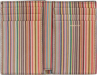 Портфейл Paul Smith Paul Smith Signature Stripe Interior Credit Card Wallet Черно | M1A-4774-CMULTI-79, 2