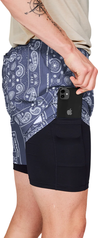 Къси панталони Saysky Saysky Paisley 2 In 1 5" Pace Shorts Тъмно синьо | mmrsh03c1020, 1
