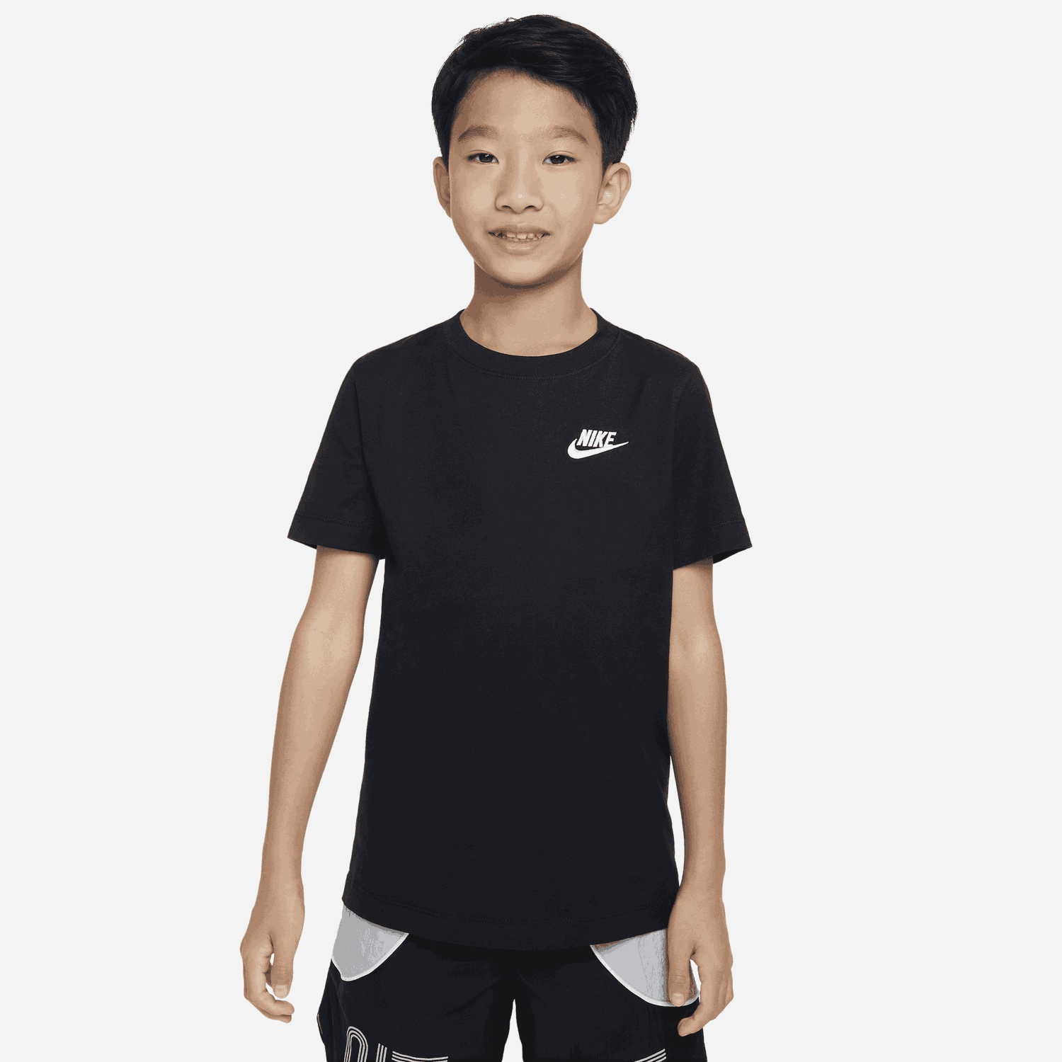 Тениска Nike Sportswear Older Kids' T-Shirt Черно | AR5254-010, 0