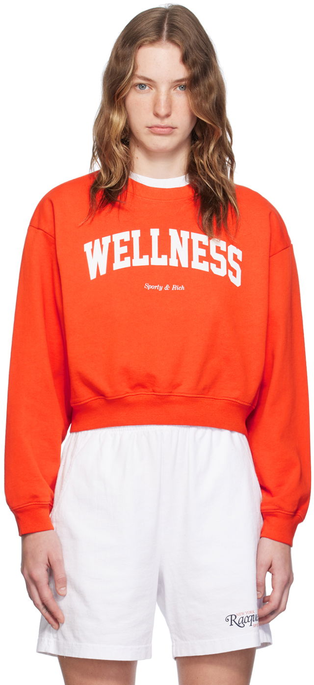 Orange 'Wellness' Ivy Sweatshirt