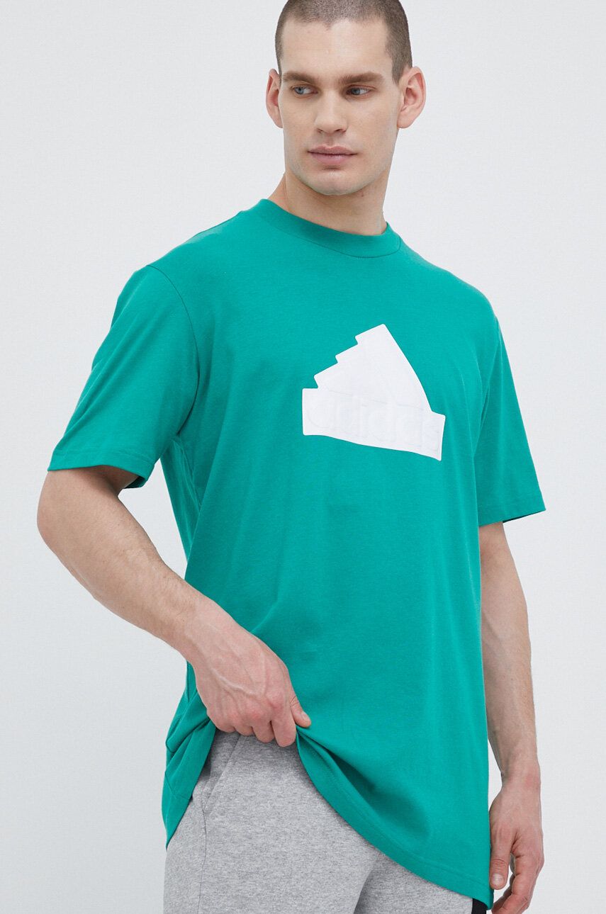 Тениска adidas Originals Cotton T-shirt Зелено | IC3715, 0