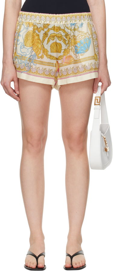Къси панталони Versace Versace Underwater Barocco Print Cover-Up Shorts Бежово | 1016576_1A15491, 0