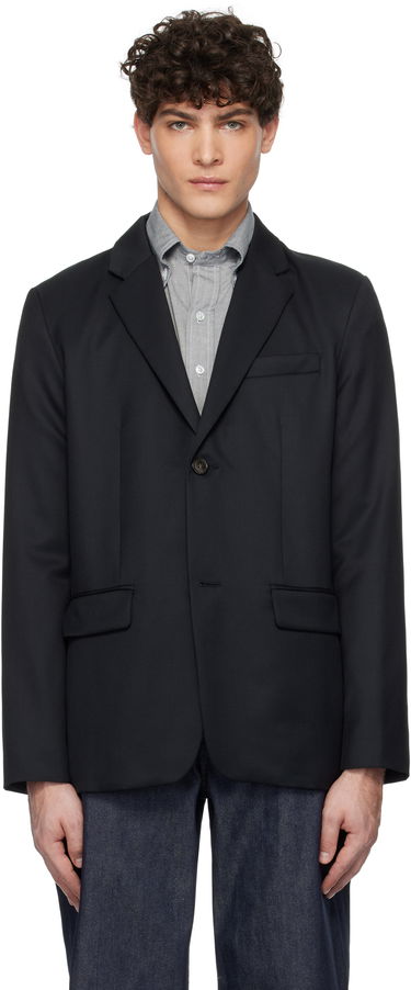 Яке A.P.C. Single-Breasted Blazer Черно | WOAPO-H03136, 0