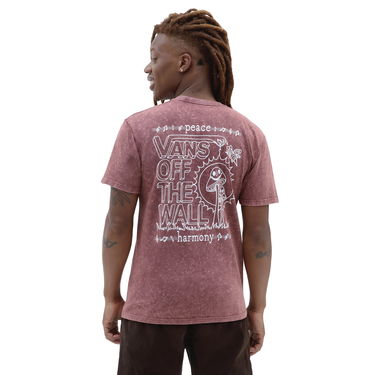 Тениска Vans Plant Harmony Acid Washed Tee Бургунди | VN0000M2ALI1, 4