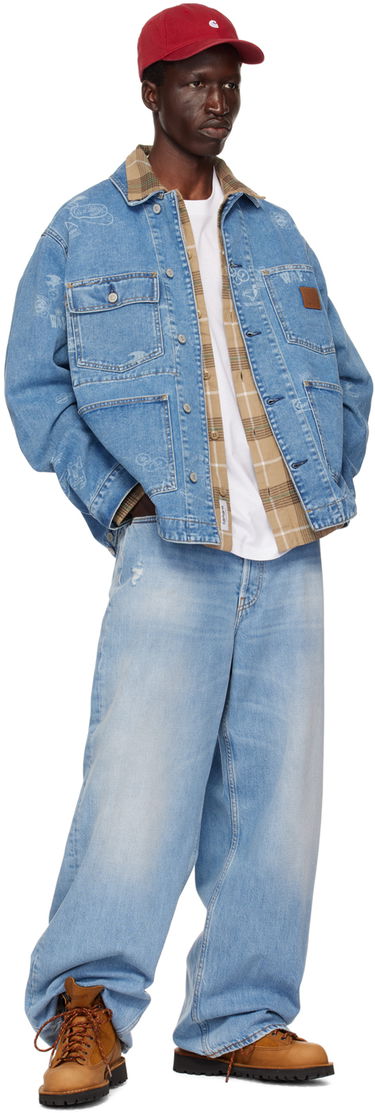 Яке Carhartt WIP Stamp Print Denim Jacket Синьо | I033743, 3