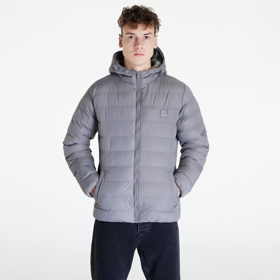 Пухо яке Urban Classics Basic Bubble Jacket Сиво | TB863 Asphalt, 0