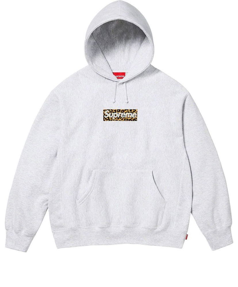 Суитчър Supreme Box Logo Print Hooded Sweatshirt Сиво | SUP-SS24-106
