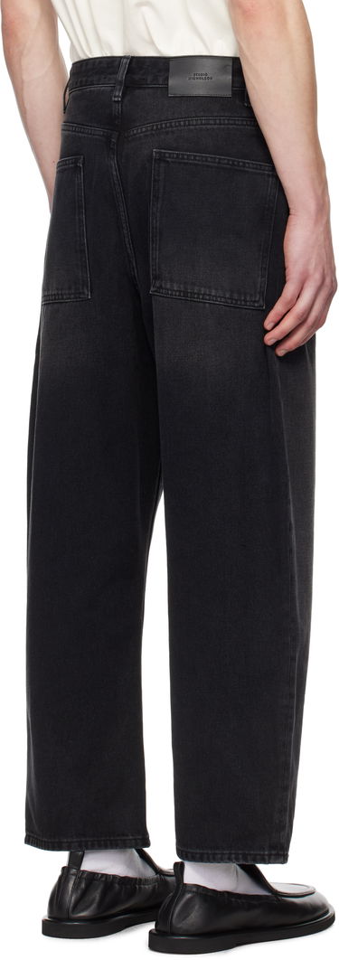 Дънки Studio Nicholson Studio Nicholson Land Jeans Черно | LAND SNM - 1111, 2