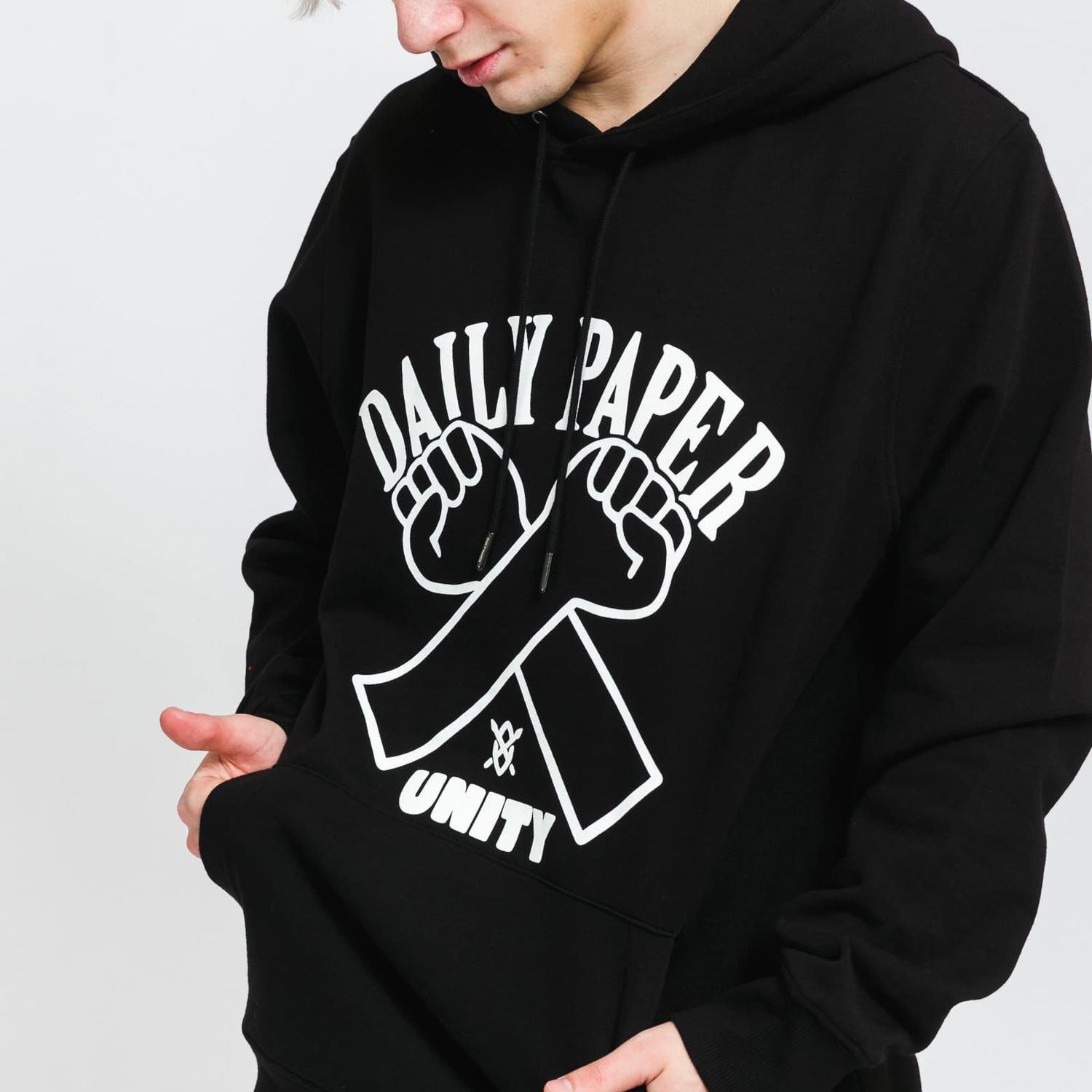 Суитчър DAILY PAPER Milo Hoodie Черно | 2211095, 1