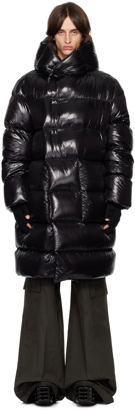 Палта Rick Owens Black Porterville Hooded Liner Down Coat Черно | RU02D6998 NLD3, 0