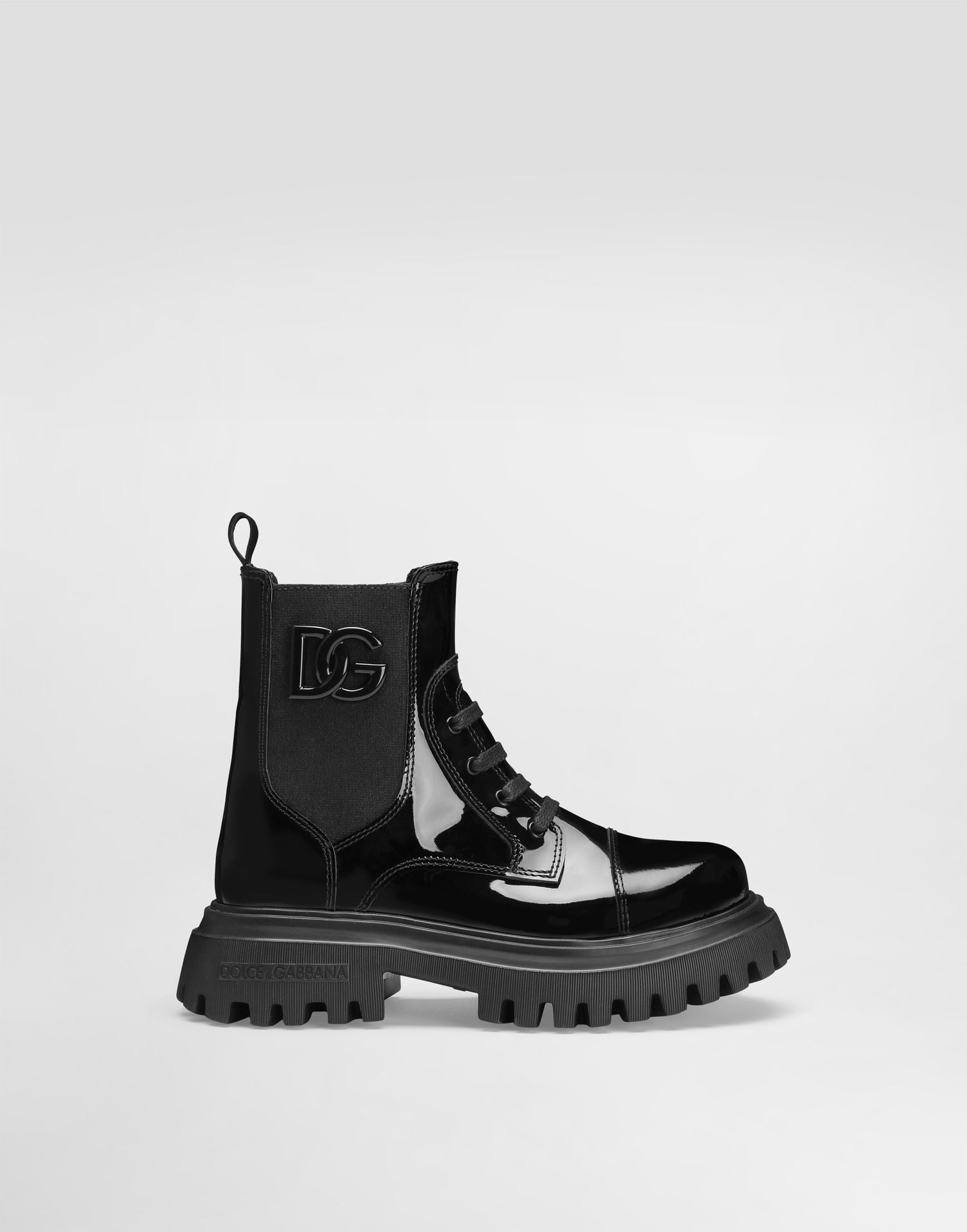 Аксесоари Dolce & Gabbana Dolce & Gabbana Patent Leather Ankle Boots With Elastic Черно | D11360A9A8180999, 0