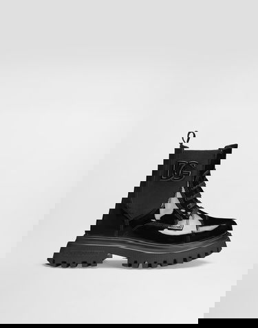 Аксесоари Dolce & Gabbana Dolce & Gabbana Patent Leather Ankle Boots With Elastic Черно | D11360A9A8180999, 0