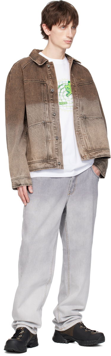 Яке Dime Dime Gradient Denim Jacket Кафяво | DIMESP253BRW, 3