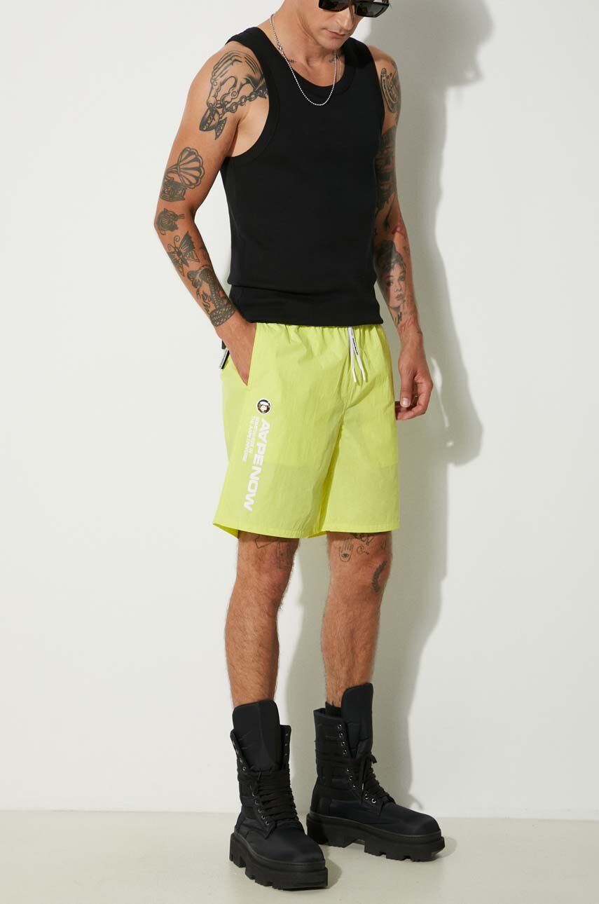 Къси панталони AAPE by A Bathing Ape AAPE Shorts AAPSPMA669XXM Жълто | AAPSPMA669XXM, 0