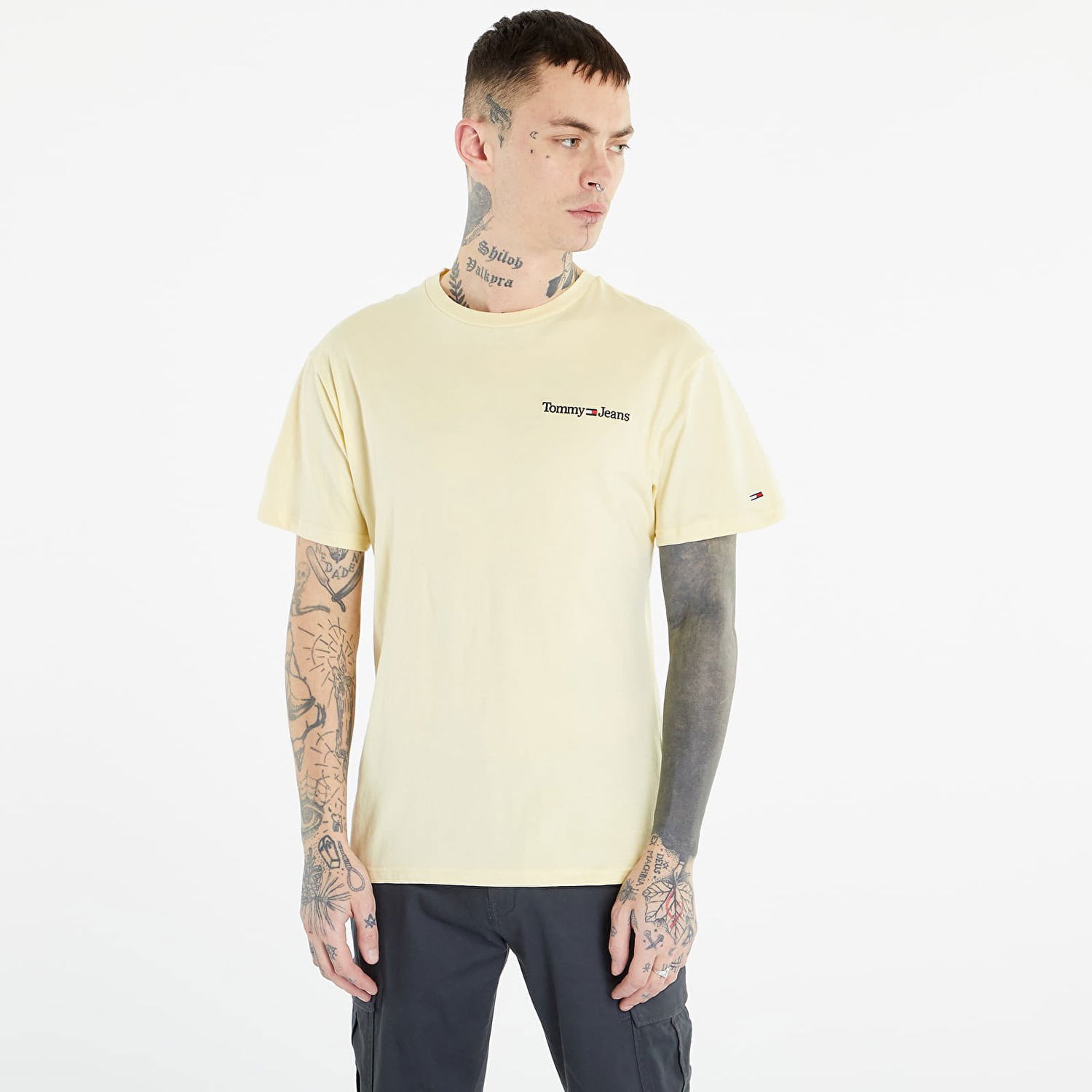Тениска Tommy Hilfiger Classic Linear Tee Бежово | DM0DM15790 ZHO, 0